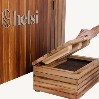 Master your health with the Helsi Ice Plunge, the only ice bath crafted to the same unrivalled quality and aesthetic standards that define the Clearlight® Saunas brand. Includes wooden cedar step with storage.