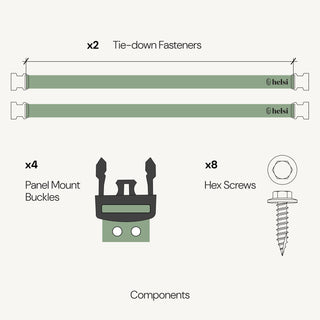 Helsi Ice Plunge Tie-Down Fasteners